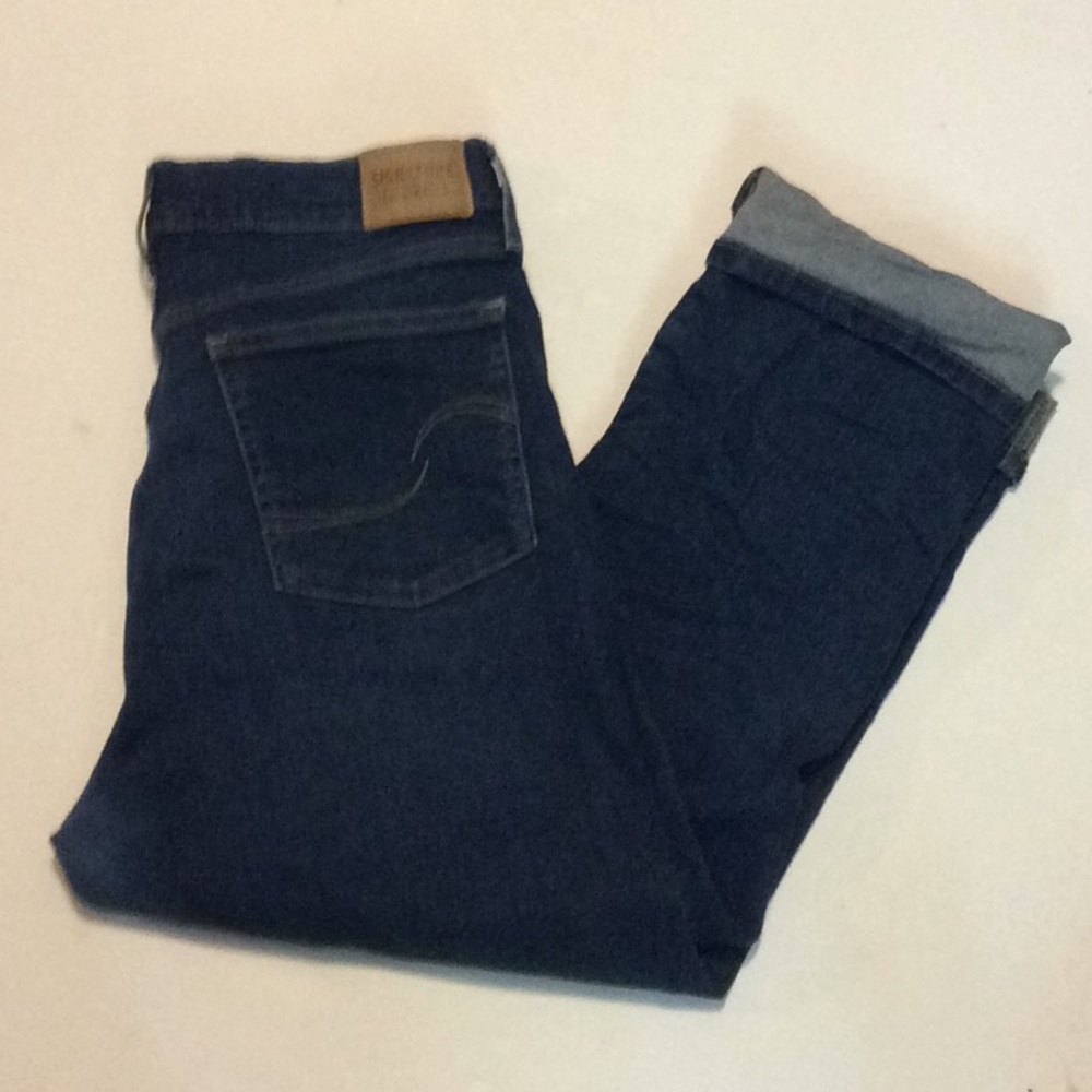 Signature Levi’s Heritage MidRise Straight Cuffed Capris Sz 14